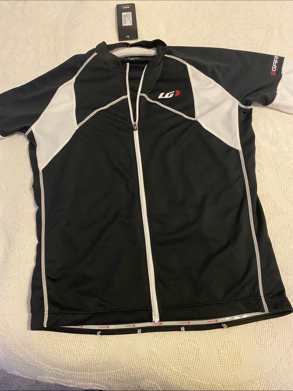 Louis Garneau Men’s Black & White Cycling Jersey